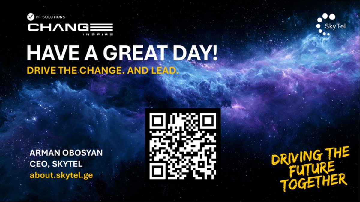 Have a great day - drive the change and lead