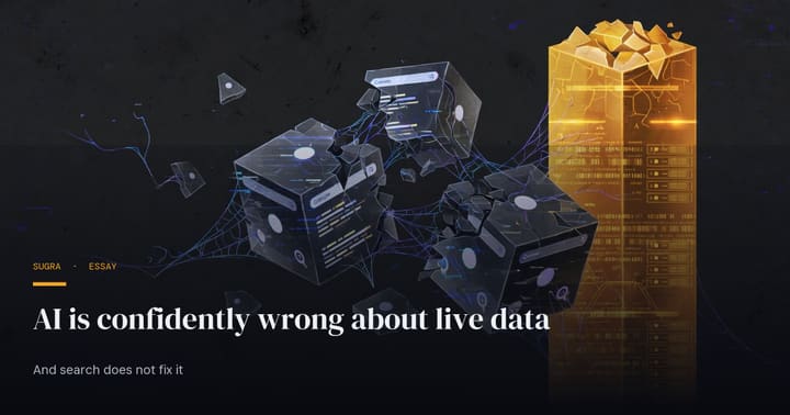 AI is confidently wrong about live data