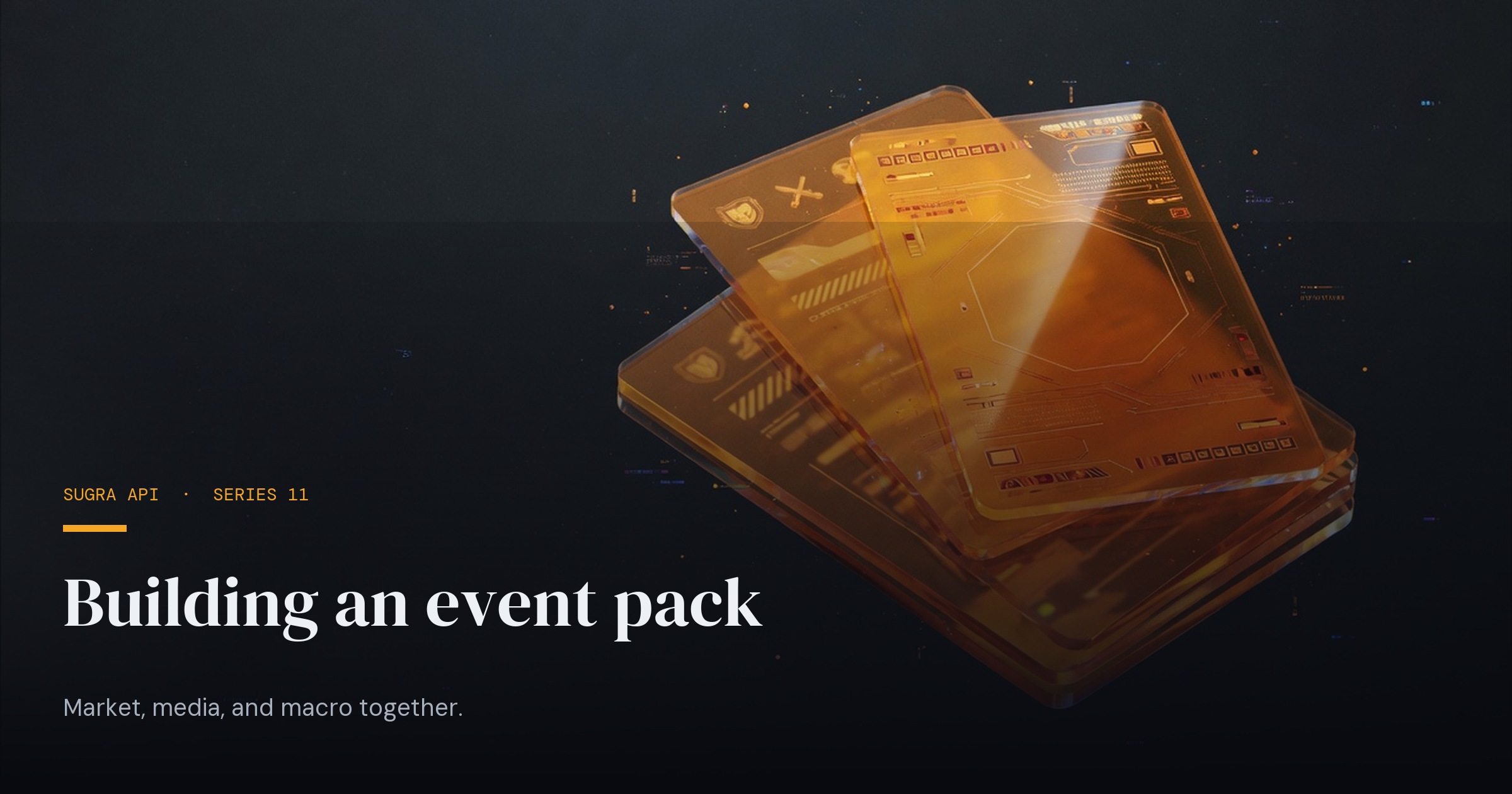Building an event pack - Sugra API blog