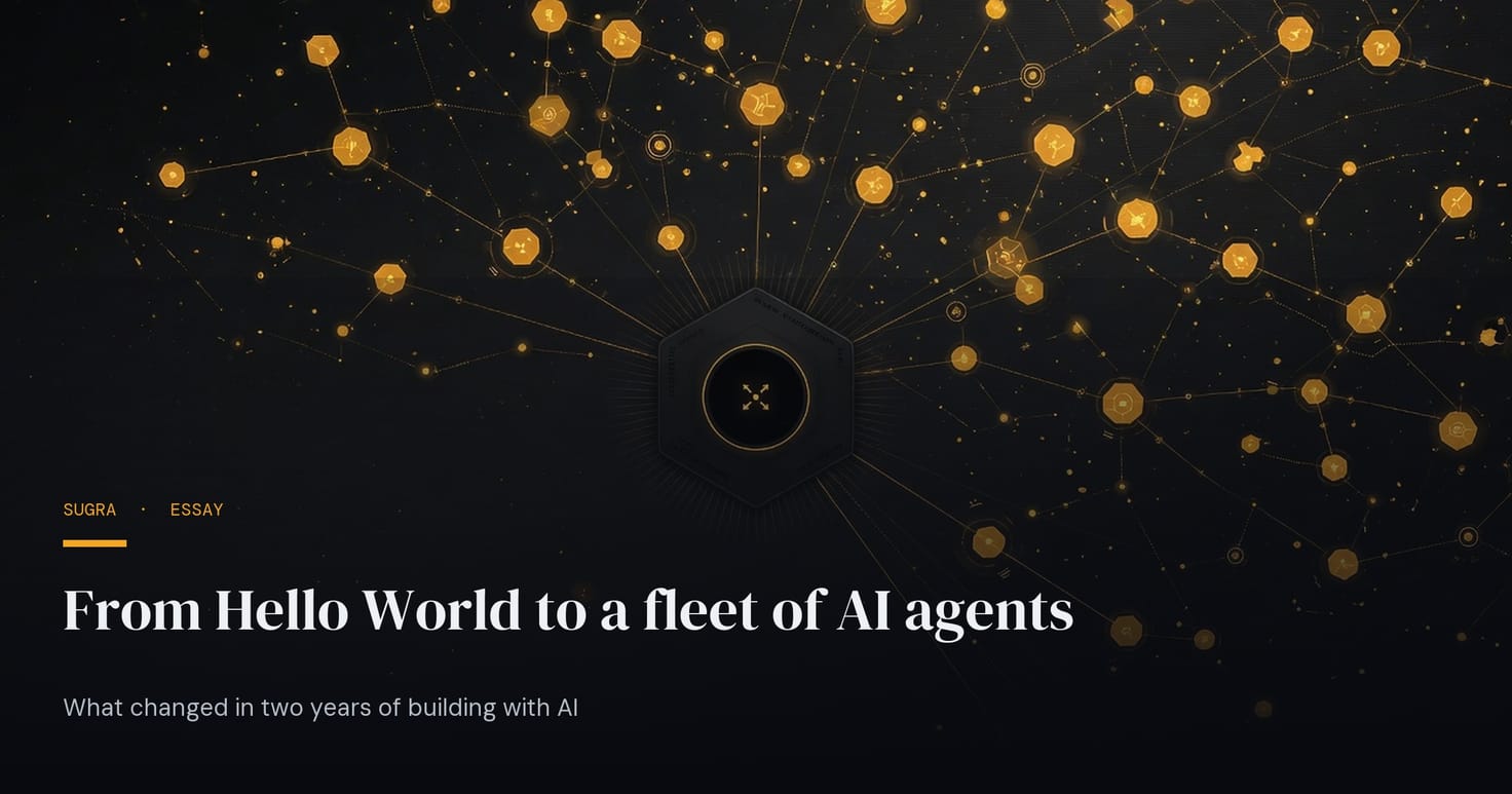 From Hello World to a fleet of AI agents